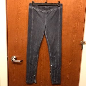 Free People Distressed Ankle Zip Legging